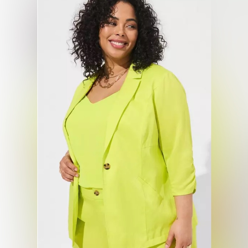 Torrid Linen Blazer SZ 0